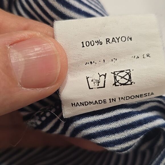 Faithfull The Brand Stripped, Cropped Pants Xs - Picture 7 of 7